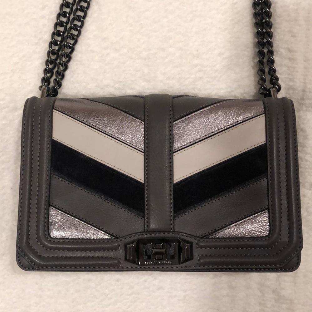 Rebecca Minkoff Chevron Quilted Leather Love bag